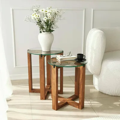 Produktbild von Dmora Couchtisch Enlil 40x40x50h cm Braun, Modular