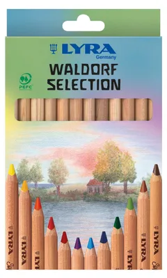Productafbeelding van LYRA 3711121 Super Ferby Waldorf-selectie, kartonnen etui met 12 kleurpotloden, assorti