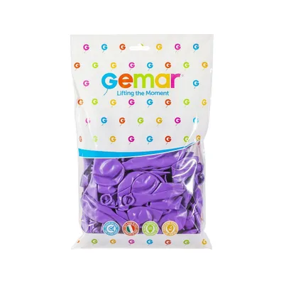 Image de Gemar ballons en latex - lavande - 100 pcs - 26 cm