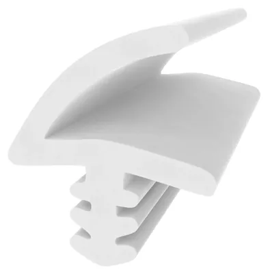 Produktbild von Holzzargendichtung für Zimmertüren - Weiß - 10 cm Muster - 3 mm Nutbreite - Türdichtung mit 11 mm Falzbreite - Schutz vor Zugluft und Schall