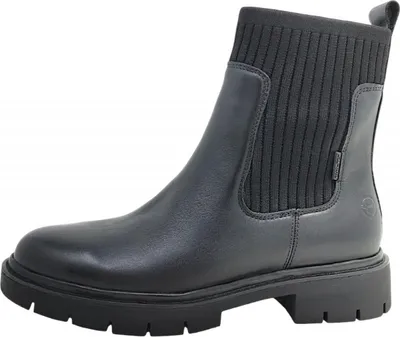 Produktbild von Tamaris Comfort Chelsea Boot - Schwarz Leder/Textil : 38 : Normal Größe: 38 Weite: Normal