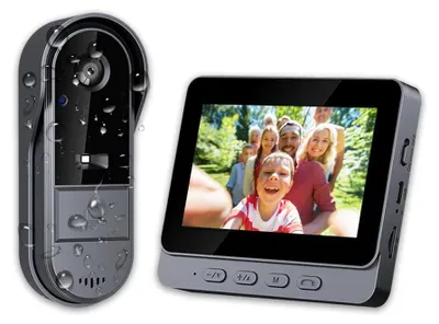 Productafbeelding van Videodeurbel Monitor - 4,3 Inch Scherm - 170° Kijkhoek - 1080p HD Camera - Nachtzicht - Binnenbeveiliging