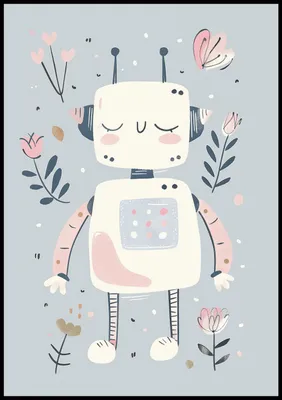 Immagine prodotto di Poster 70x100 cm Motivi per bambini, bambine per la camera - Roboś