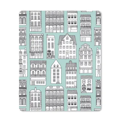 Produktbild von MuchoWow® Mauspad Mousepad Muster - Haus - Skyline 19x23 cm - Mousepads - Maus Mat - Pad - Mausunterlage - Mauspads - Spielen