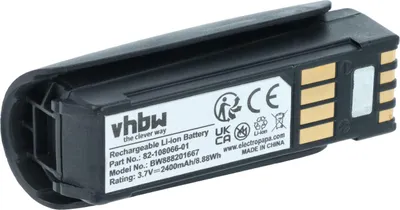 Produktbild von vhbw Akku kompatibel mit Symbol MT2000, MT2070, MT2090 Barcodescanner POS (2400 mAh, 3,7 V, Li-Ion)