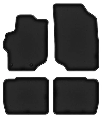 Immagine prodotto di Tappetini in moquette per Peugeot 301 2012- (berlina) – set 4 pezzi, neri, su misura – Wielganizator DURBAN