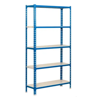 Produktbild von Simonrack Simonclick Plus 5/500, 5 Regale, Stahl, Metall, Blau, Weiß, 180 kg, 9 min