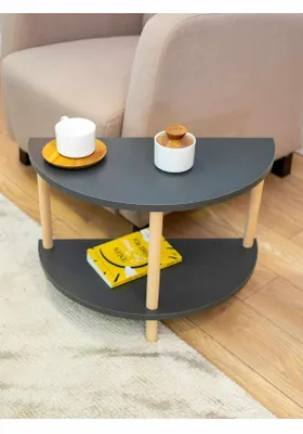 Obrázok produktu pre Skye Decor, kvalitný príkonový stolík (sada 3 kusov), farba antracit, 100% melamín | 1001