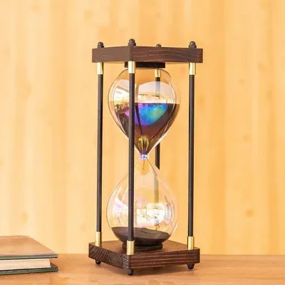 Produktbild von Sanduhr 60 Minuten Nachbildungatives Glas - Tidsduurmeter für Zuhause und Büro