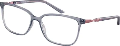 Produktbild von ELLE Brille mit Sehstärke für Damen optional mit Sonnenbrillentönung oder Blaulichtfilter, Quadratisch, gefertigt aus TR90, Modell: EL13419-54-GR (inklusive Brillenetui)