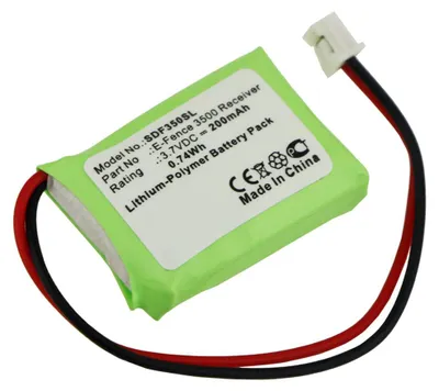 Produktbild von subtel 1x Akku für Hundehalsband kompatibel mit Dogtra E-Fence 3500 - (200mAh , 3.7V)