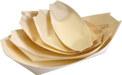 Image de NATUREStar 38835Fingerfood-Schalen Schiffchen 180 x 85 mm Holz