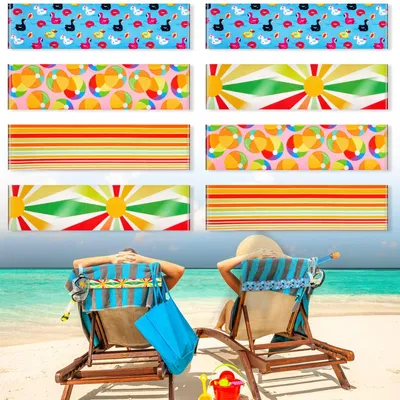 Produktbild von 8er Pack Handtuchbänder für Strandstühle Kreuzfahrt Strandtücher Bänder Schwimmb
