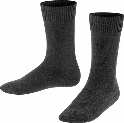 Produktbild von FALKE Comfort Wool Kinder Socken, Größe:31-34, Farbe:anthrazit melange