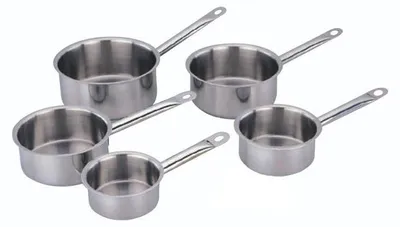 Immagine prodotto di Casseruole - BAUMALU - Linea Professionale - Set da 5 pezzi - Diametro da 12 a 20 cm - Acciaio inossidabile