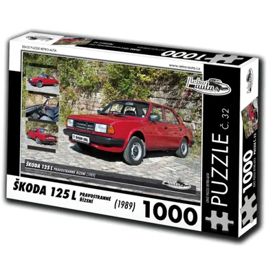Obrázok produktu pre Puzzle č. 32 - ŠKODA 125 L RIGHT-HAND DRIVING (1989) 1000 dielikov