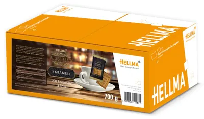 Imagen del producto de HELLMA 70102187 Edles Gebäck Karamell, 200er einzeln verpackt, im Karton