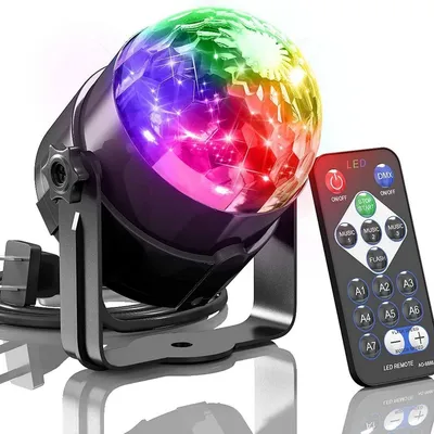 Produktbild von LED Discokugel mit Fernbedienung – Musikgesteuert & Rotierend