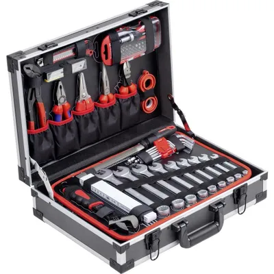 Produktbild von Meister Werkzeugkoffer Universal 131teilig Knipex Wera Werkzeugkiste Werkzeug579