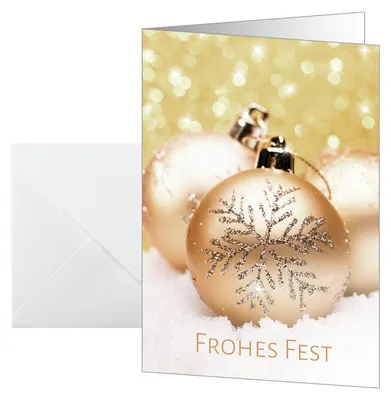Produktbild von SIGEL DS091 Weihnachts-Karten "Christmas joy" -  A6 - 25 Karten inkl. Umschläge