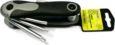 Produktbild von Schlüssel-Satz Strend Pro HK0208, 8-teilig, Torx, klappbar, Stift
