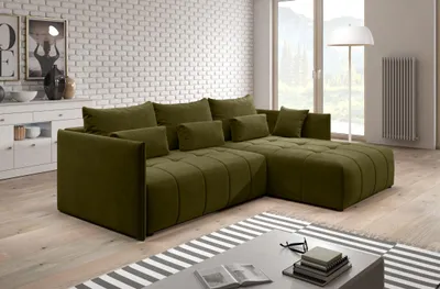 Obrázek produktu pro Designová sedací souprava ILONIE - olivová