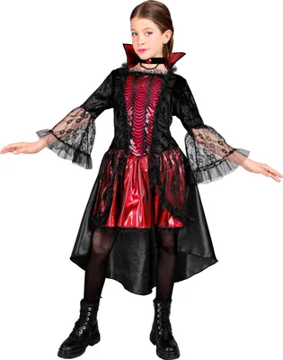 Produktbild von Vampiress Kostüm Mädchen 140