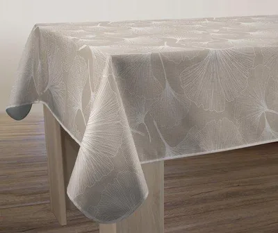 Obrázek produktu pro Ibenzoa® ubrus, obdélníkový, 150 x 200 cm, 100% polyester, voděodolný a odolný vůči skvrnám, s černou lemovkou, lze prát v pračce