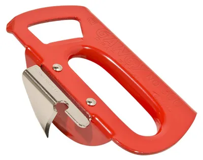 Japanischer Dosenöffner, rot, Edelstahl, manuell, 12,9 cm