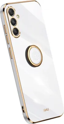 Produktbild von Silikon Hülle mit Ringhalter für Samsung Galaxy S23 FE 5G (Bunt) Weiß