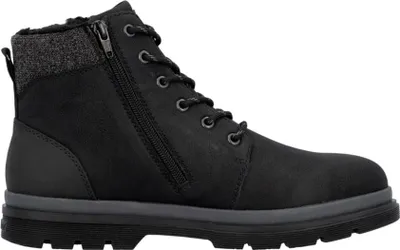 Imagen del producto de Zapatos para hombre Rieker, forro cálido, botas con cordones, color negro, para uso casual