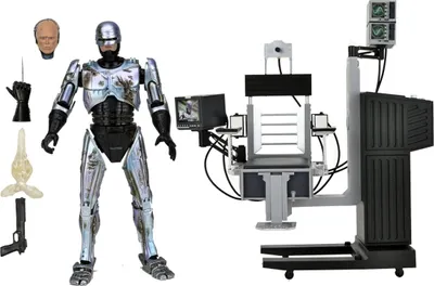 Zdjęcie produktu dla NECA RoboCop Action Figure Ultimate Battle Damaged RoboCop with Chair 18 cm NECA42142