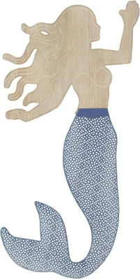 Zdjęcie produktu dla o Ferretti panel ścienny Sirena 30.5x2x60 cm niebieski naturalny