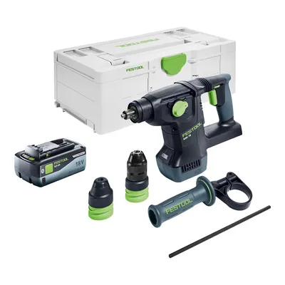 Produktbild von Festool KHC 18 EB-Basic Akku Kombihammer 18 V 2,6 J SDS-Plus Brushless + 1x Akku 8,0 Ah + Systainer - ohne Ladegerät
