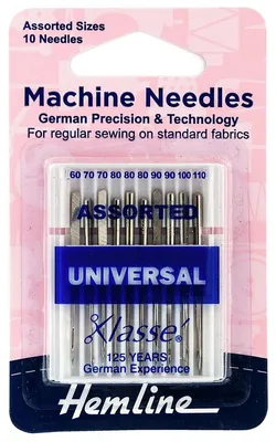 Nähmaschinennadeln 10er-Pack, Universal, Größen 60–110