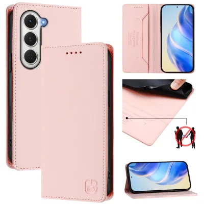 Produktbild von Lederhülle für Tecno Spark 40 Pro Hülle Flip Brieftasche Kartenfächern Ständer Schutzhülle Pink