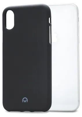Image de Étui de protection en caoutchouc et silicone pour Apple iPhone X/Xs, noir