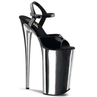 Produktbild von BEYOND-009 Damen Sandale von Pleaser, Schwarz Silber , EU 41, US 11
