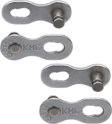 Immagine prodotto di KMC Missinglink 9NR (e9) 1/2' x 11/128', 6,6 mm, 9 velocità, argento (2 pezzi)