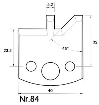 Immagine prodotto di BRÜCK UNI - Lama profilata n. 84 HSS | 36384
