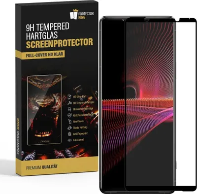 Produktbild von 3x 9H Hartglas für Sony Xperia Pro-i FULL COVER Displayschutz Schutzglas Schutzfolie Panzerfolie Panzerglas Displayglas Tempered Glasfolie Sicherheitsglas Echtglas