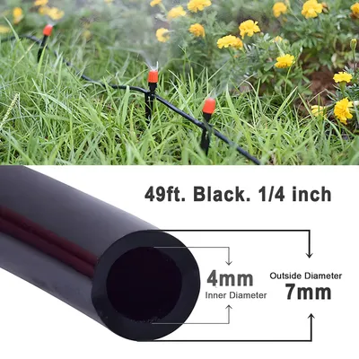 Imagen del producto de Manguera de riego de PVC resistente, 15 metros, flexible, para riego por goteo en el jardín