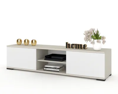 Produktbild von Fernsehschrank TV-Lowboard KING STEHEND Cashmere/Weiß Matt 120cm