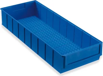 Produktbild von Hünersdorff Regalbox aus PP, 500x183x81 mm blau, Volumen 6,00 L, breit