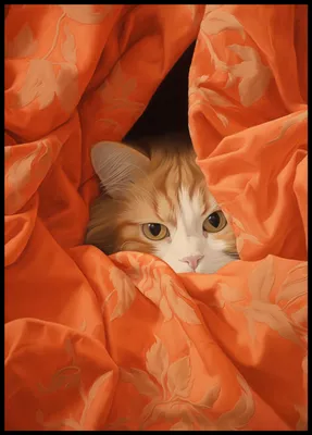 Immagine prodotto di Poster 67,5x95cm Gatto nascosto