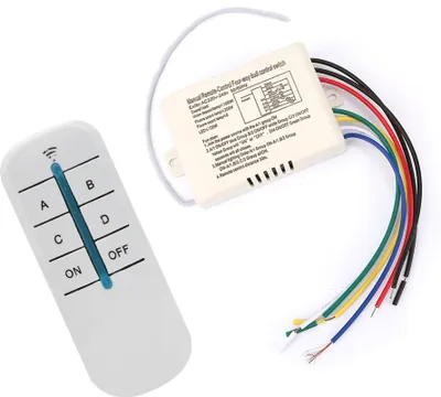 Obrázok produktu pre 4 spôsoby zapnutia/vypnutia 220V digitálneho bezdrôtového nástenného prijímača svetla Vysielač diaľkového ovládania