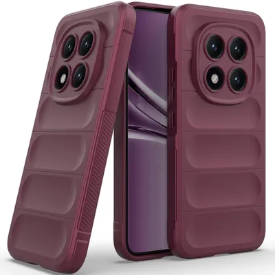 Produktbild von Handyhülle für Xiaomi Redmi Note 15 Pro+ Weich TPU Silikon Stossfest Anti-rutsch Hülle bordeaux