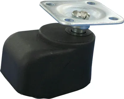 Produktbild von Satz 4x weiche Walzenrolle Rad Ø25 Platte 38x38