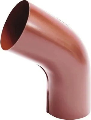 Obrázek produktu pro Koleno 60° pro okapový svod PRECIT 87 mm plechové RAL 3009 oxidovaná červená