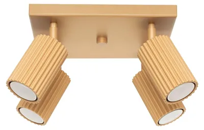 Immagine prodotto di Lampada da soffitto KARBON 4 oro 4xGU10 10W alluminio 16.5x25x25cm Sollux Lighting